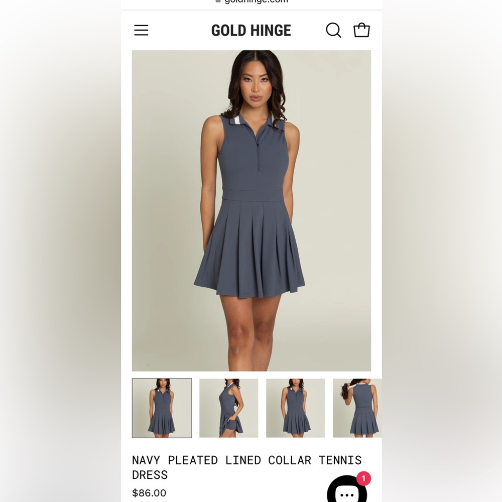 Gold Hinge Atheltic Dress